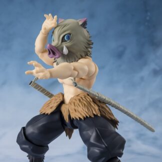 Figurine S.H. Figuarts - Demon Slayer- Figurine  Kimetsu no Yaiba - Inosuke Hashibira - (14 cm) . Bandai Tamashii Nations