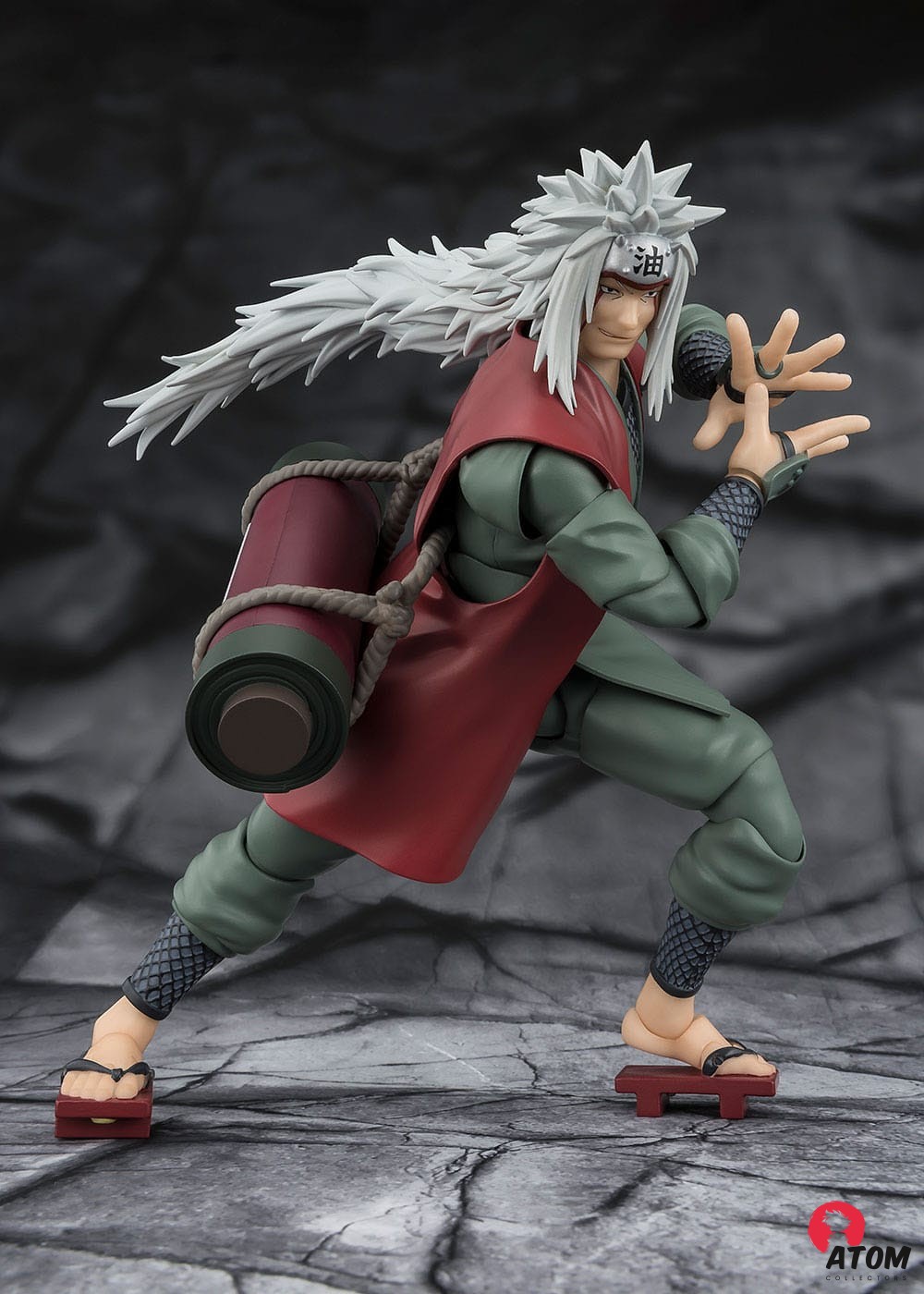 Figurine S.H. Figuarts - Naruto - Figurines Jiraiya Hidden Leaf Heroic Master Sage (Sage Mode Set) - (17 cm) . Bandai Tamashii Nations – Image 2