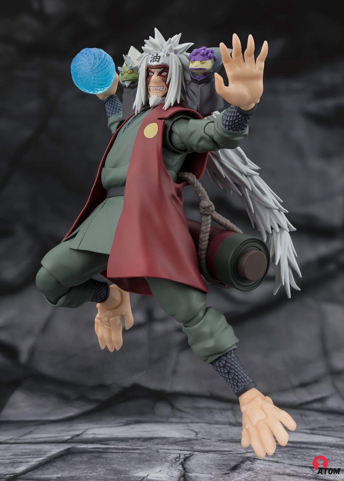 Figurine S.H. Figuarts - Naruto - Figurines Jiraiya Hidden Leaf Heroic Master Sage (Sage Mode Set) - (17 cm) . Bandai Tamashii Nations – Image 3