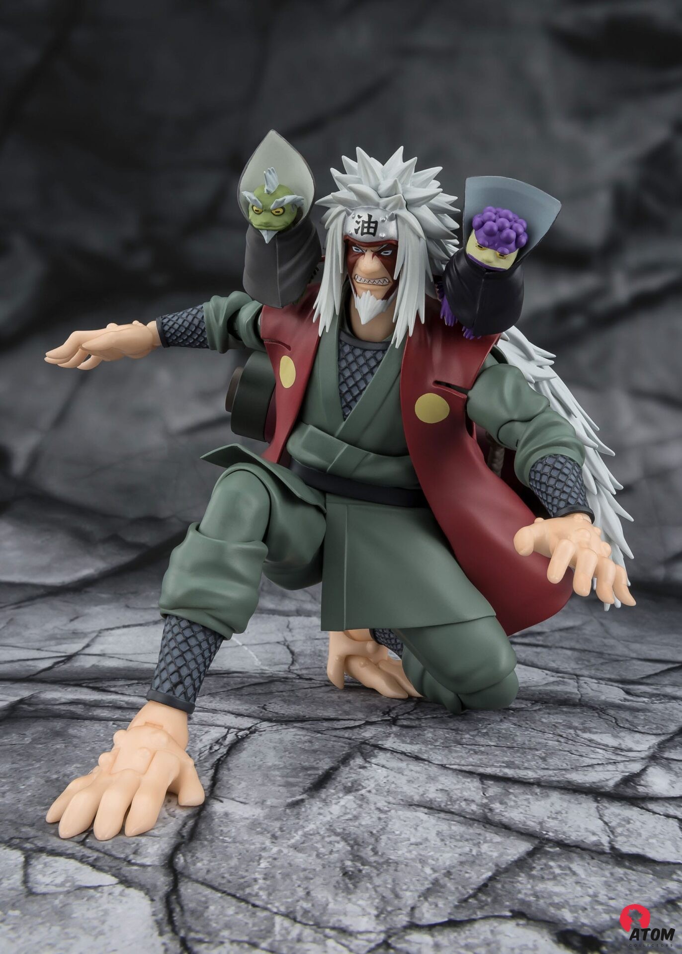 Figurine S.H. Figuarts - Naruto - Figurines Jiraiya Hidden Leaf Heroic Master Sage (Sage Mode Set) - (17 cm) . Bandai Tamashii Nations – Image 4