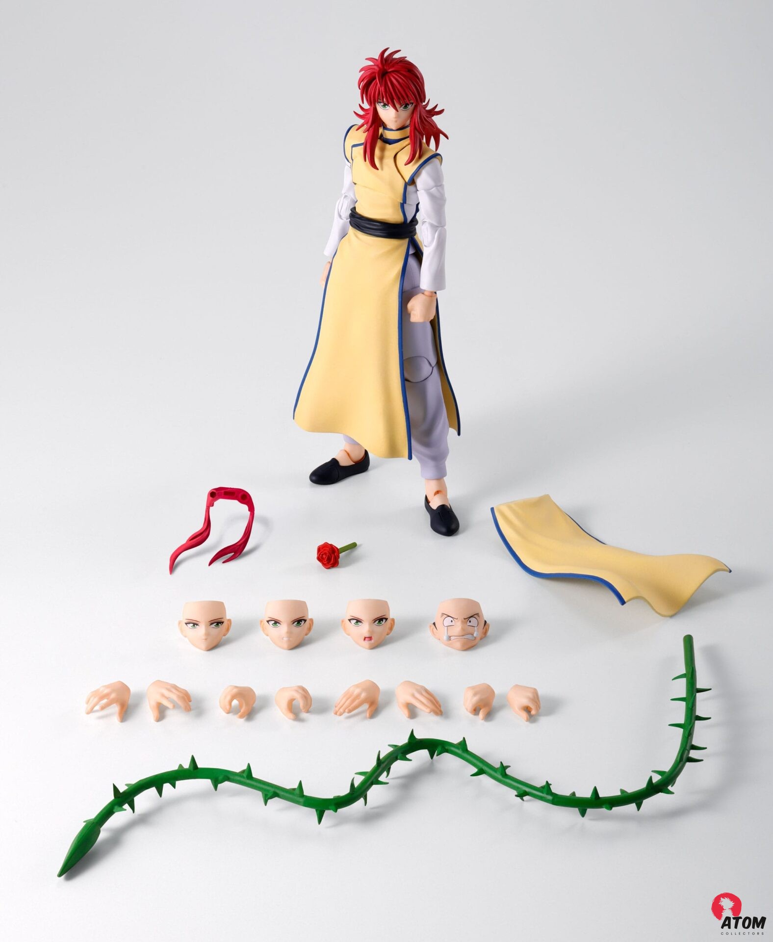 Figurine S.H. Figuarts - Yu Yu Hakusho - Figurine Kurama - (15 cm) . Bandai Tamashii Nations – Image 5