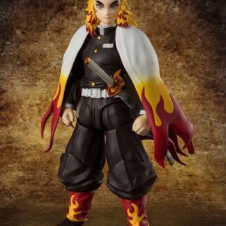 Figurine S.H. Figuarts - Demon Slayer- Figurine Kyojuro Rengoku - (15 cm) . Bandai Tamashii Nations