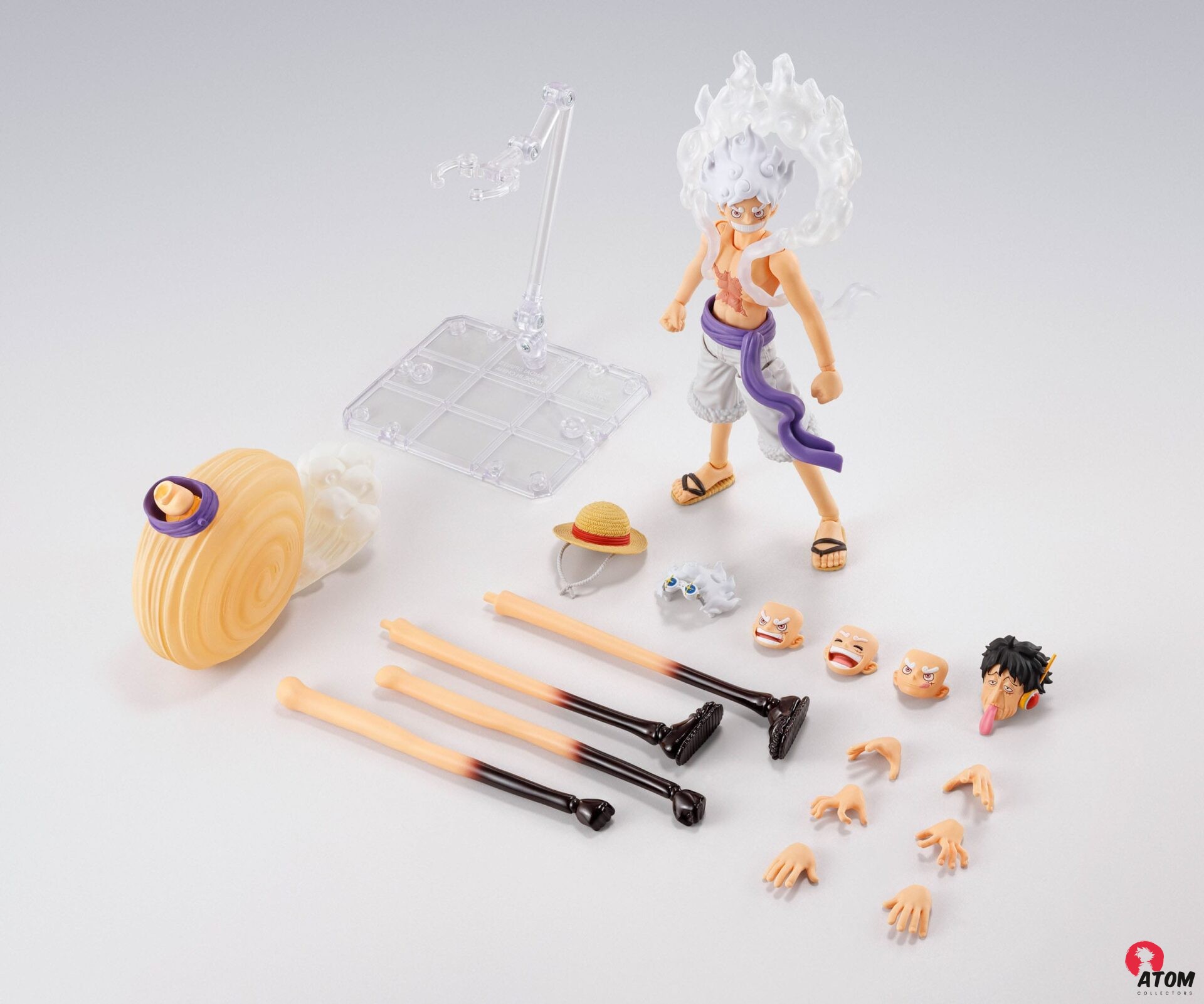 Figurine S.H. Figuarts - One Piece - Monkey D. Luffy Gear 5 - Future Island EggHead (15cm). Bandai Tamashii Nations – Image 5