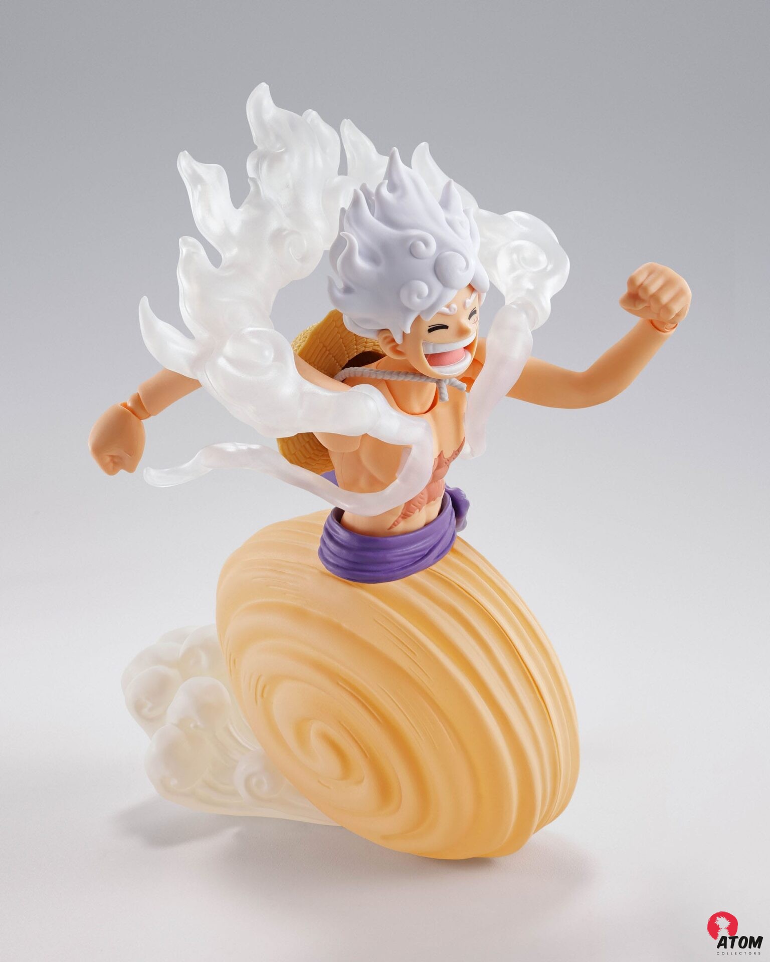 Figurine S.H. Figuarts - One Piece - Monkey D. Luffy Gear 5 - Future Island EggHead (15cm). Bandai Tamashii Nations – Image 6