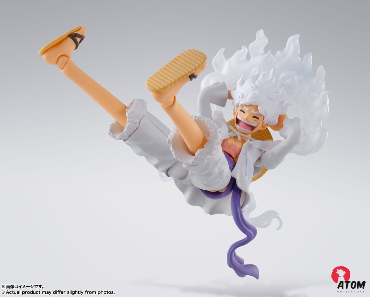 Figurine S.H. Figuarts - One Piece - Monkey D. Luffy Gear 5 (15cm). Bandai Tamashii Nations – Image 3