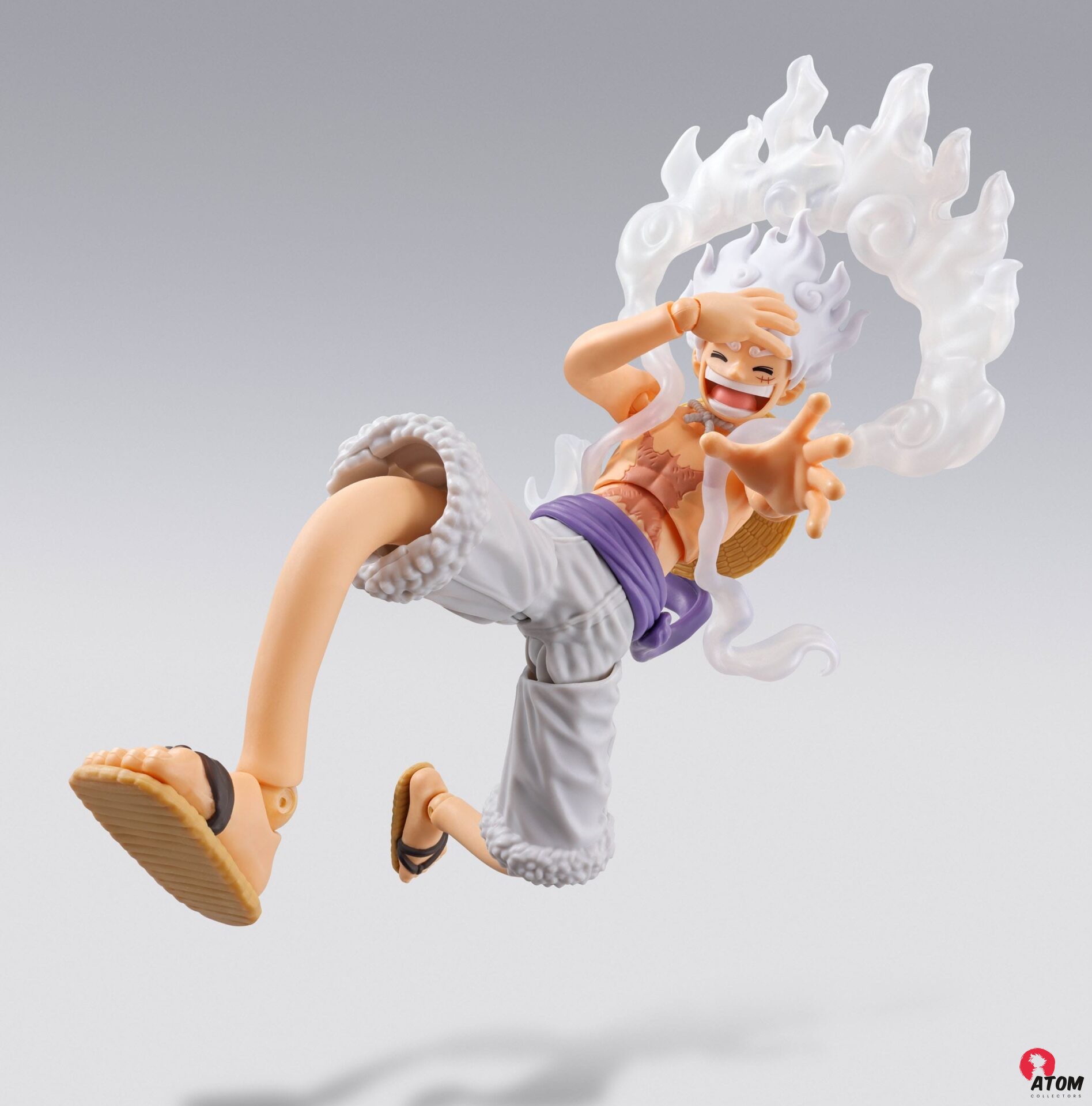 Figurine S.H. Figuarts - One Piece - Monkey D. Luffy Gear 5 - Future Island EggHead (15cm). Bandai Tamashii Nations
