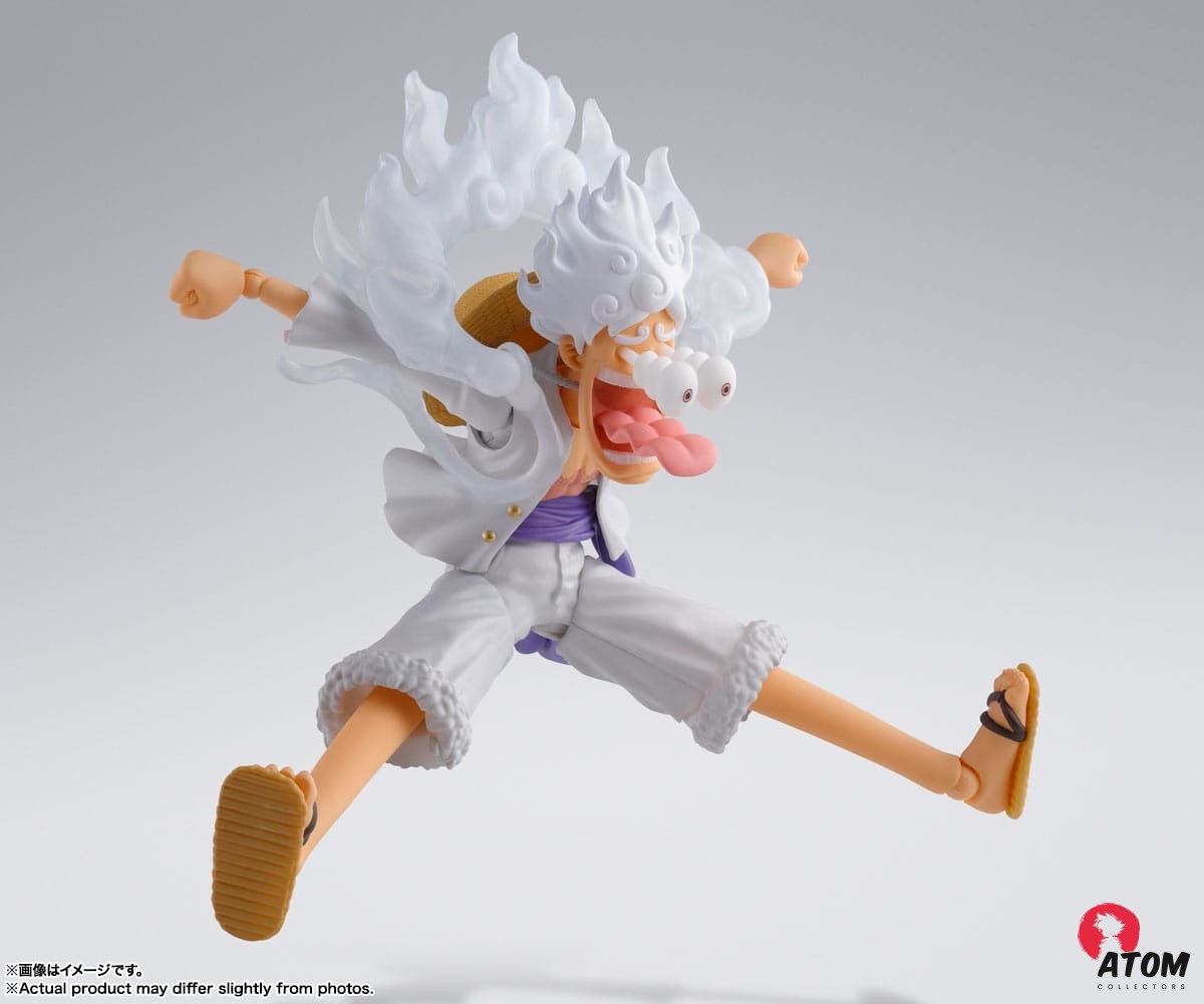 Figurine S.H. Figuarts - One Piece - Monkey D. Luffy Gear 5 (15cm). Bandai Tamashii Nations – Image 6