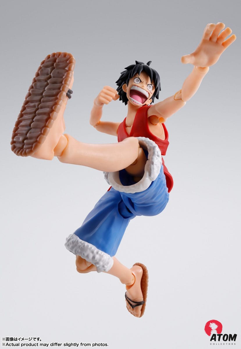 Figurine S.H. Figuarts - Monkey D. Luffy Romance Dawn - One Piece (15cm). Bandai Tamashii Nations – Image 4