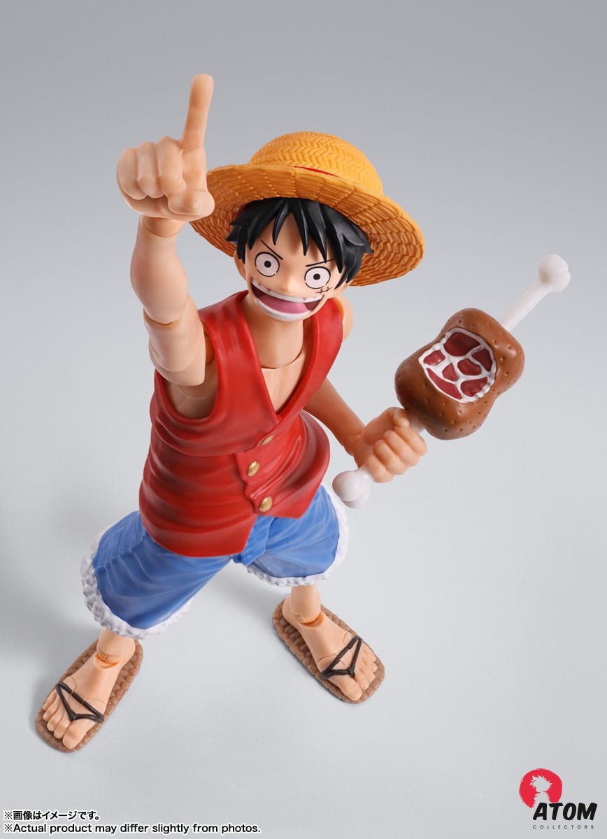 Figurine S.H. Figuarts - Monkey D. Luffy Romance Dawn - One Piece (15cm). Bandai Tamashii Nations – Image 3