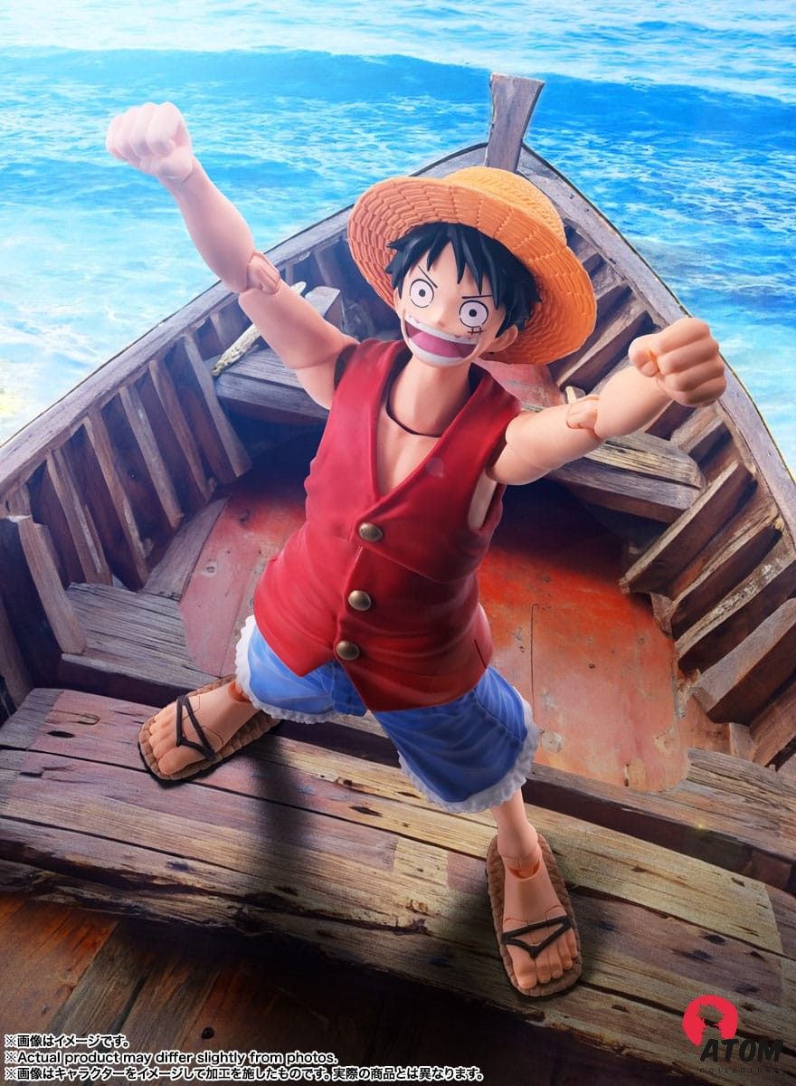 Figurine S.H. Figuarts - Monkey D. Luffy Romance Dawn - One Piece (15cm). Bandai Tamashii Nations – Image 6