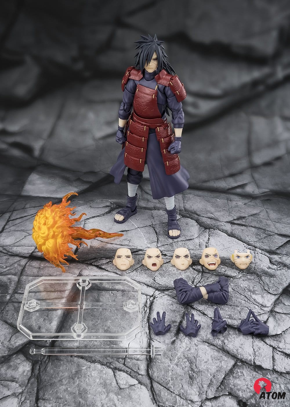 Figurine S.H. Figuarts - Naruto - Figurines Madara Uchiha Legend of Darkness - (17 cm) . Bandai Tamashii Nations – Image 7