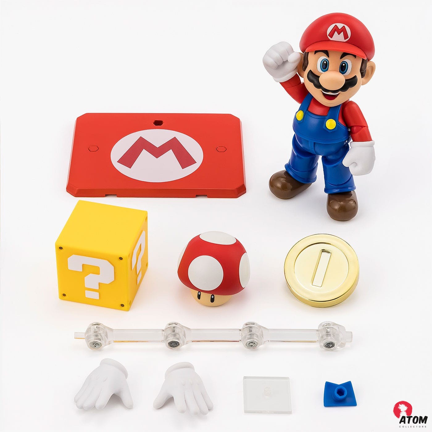 Figurine S.H. Figuarts - Super Mario - Figurine Mario - (10 cm) . Bandai Tamashii Nations – Image 5