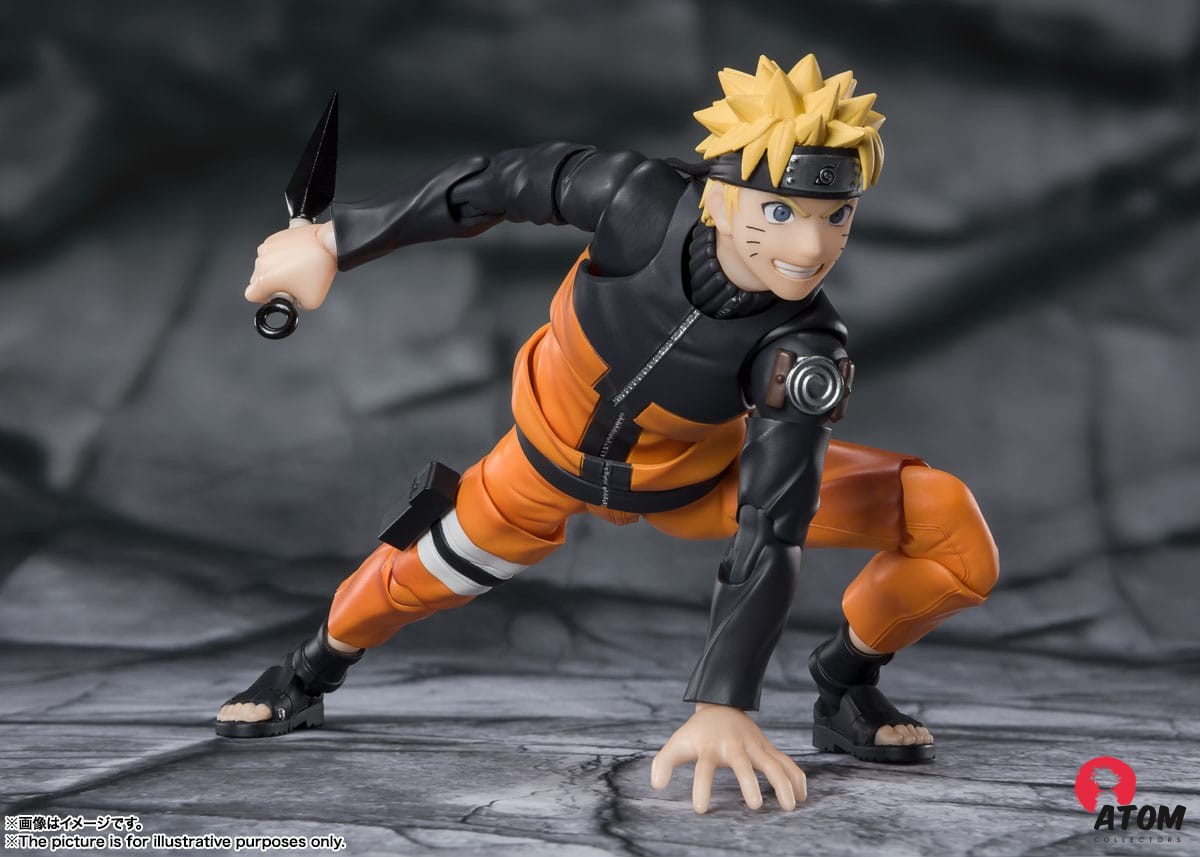 Figurine S.H. Figuarts - Naruto - Figurines Naruto Uzomaki The Jinchuriki entrusted with Hope- (15 cm) . Bandai Tamashii Nations – Image 2