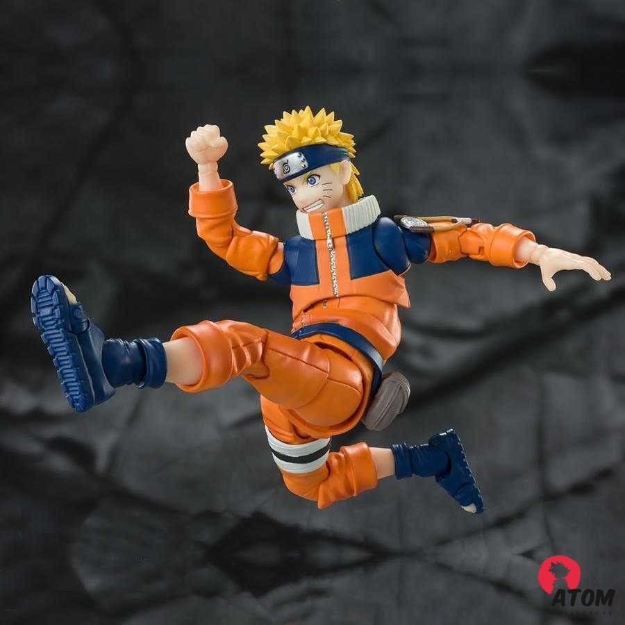 Figurine S.H. Figuarts - Naruto - Figurines Naruto Uzumaki The No.1 Most Unpredictable Ninja Reissue - (15 cm) . Bandai Tamashii Nations – Image 6