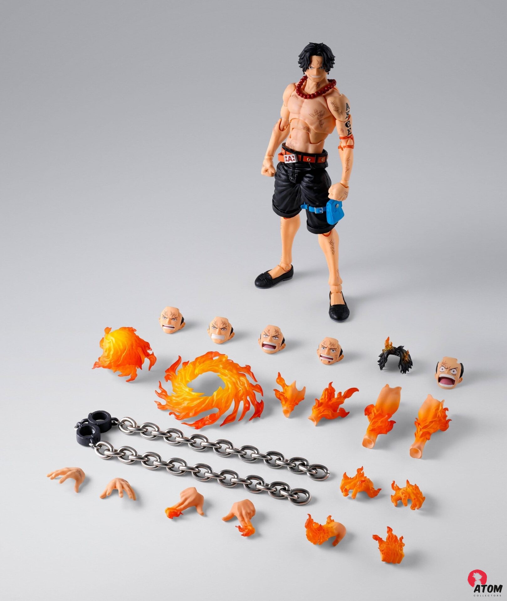 Figurine S.H. Figuarts - One Piece - Portgas D. Ace -Marineford - (16 cm) - Bandai Tamashii Nations – Image 6