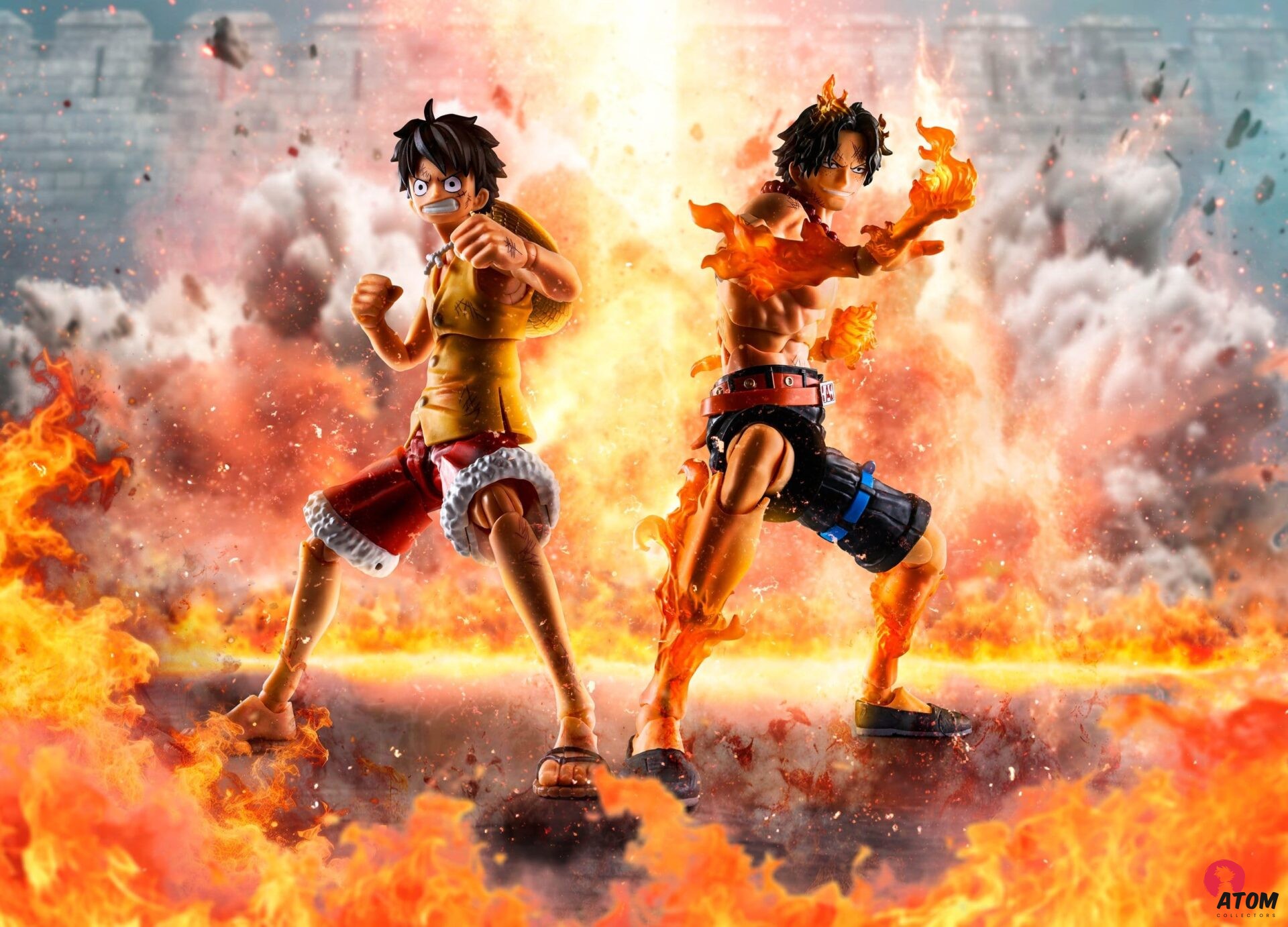 Figurine S.H. Figuarts - One Piece - Portgas D. Ace -Marineford - (16 cm) - Bandai Tamashii Nations – Image 9