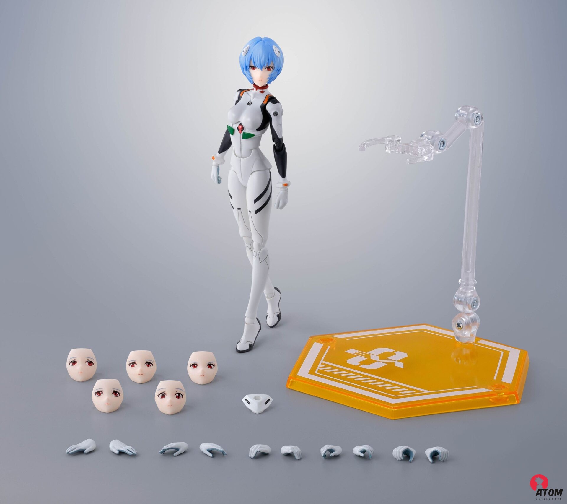 Figurine S.H. Figuarts Evangelion Rei Ayanami (14cm). Bandai Tamashii Nations – Image 5