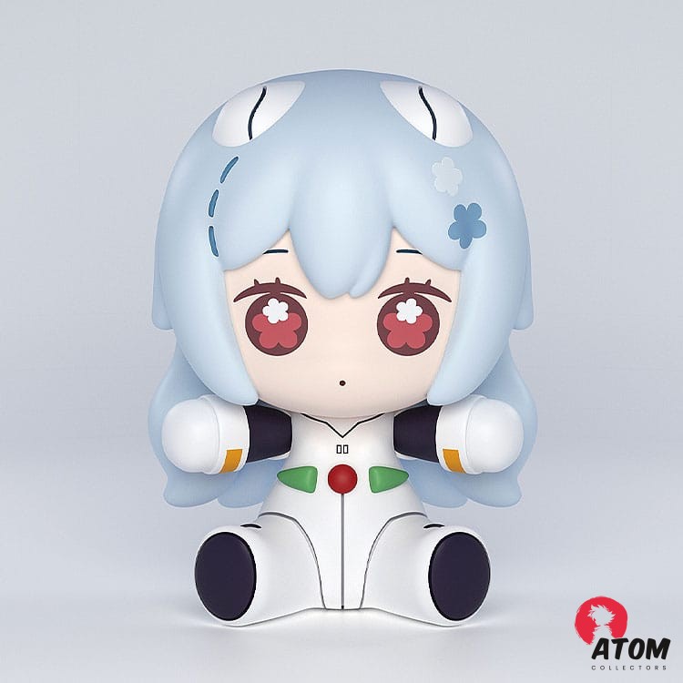 Rebuild of Evangelion figurine Chibi Huggy Good Smile Rei Ayanami: Long Hair Ver (7 cm) - Good Smile Company