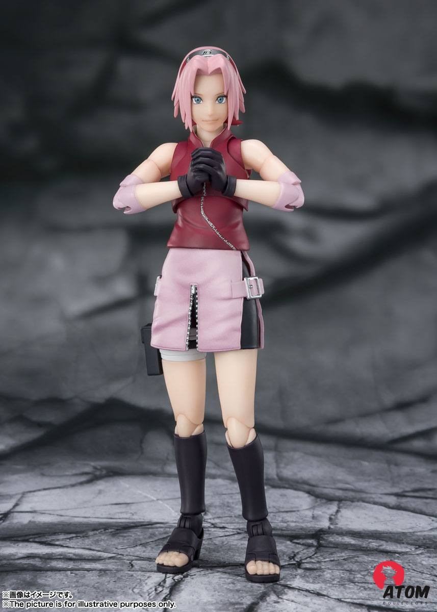 Figurine S.H. Figuarts - Naruto - Figurines Sakura Haruno -Inheritor of Tsunade's indominable will - (14 cm) . Bandai Tamashii Nations – Image 2