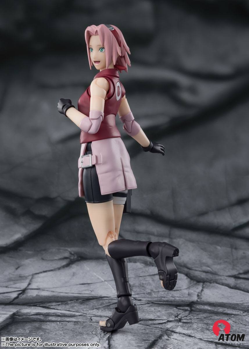 Figurine S.H. Figuarts - Naruto - Figurines Sakura Haruno -Inheritor of Tsunade's indominable will - (14 cm) . Bandai Tamashii Nations – Image 4
