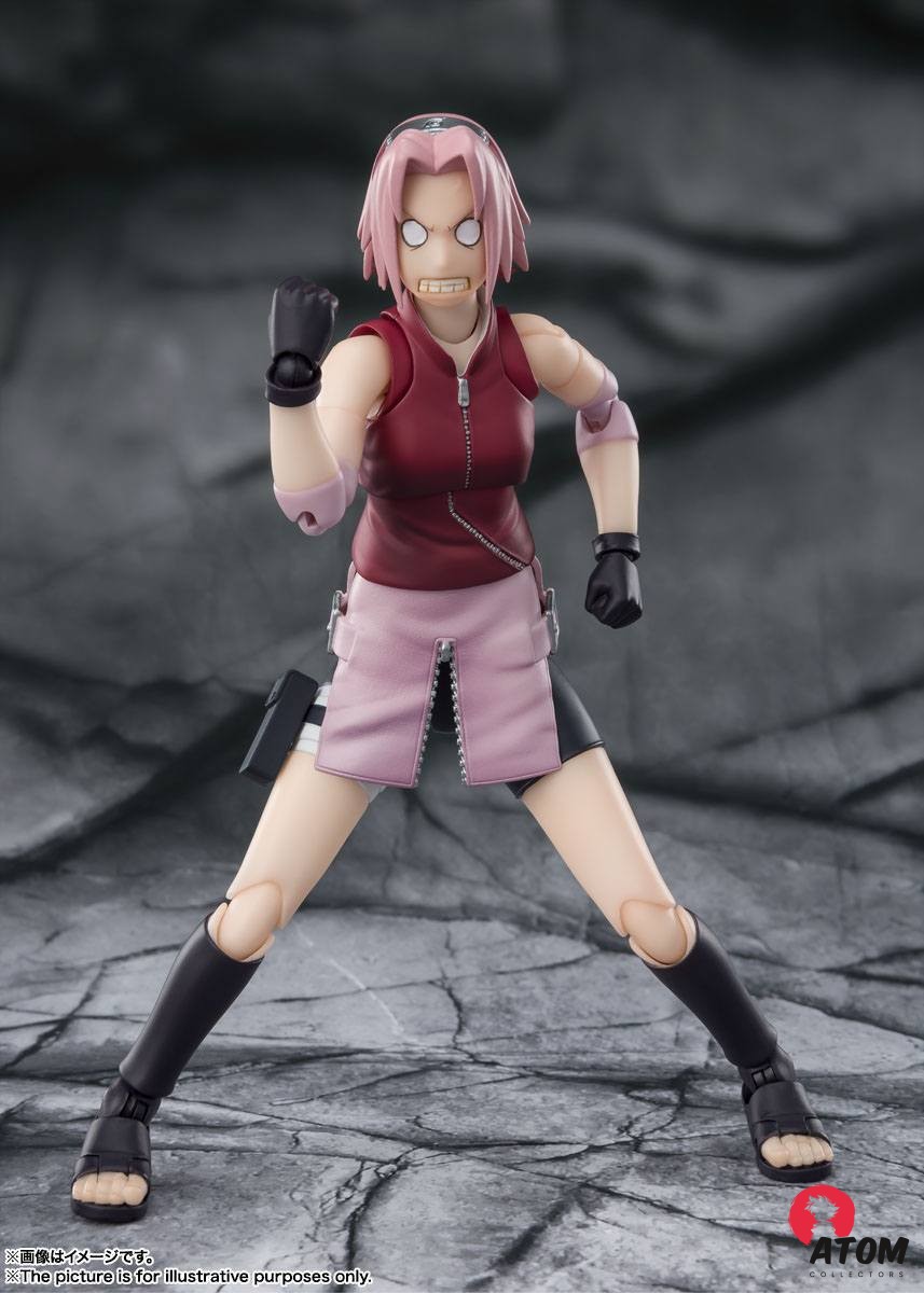 Figurine S.H. Figuarts - Naruto - Figurines Sakura Haruno -Inheritor of Tsunade's indominable will - (14 cm) . Bandai Tamashii Nations – Image 3