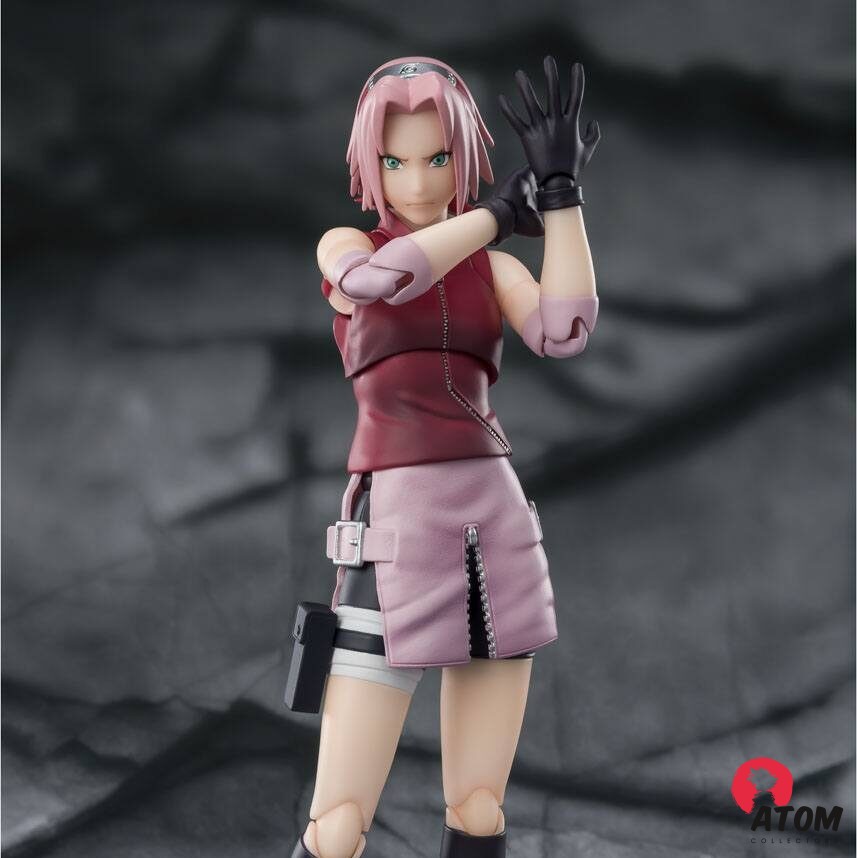 Figurine S.H. Figuarts - Naruto - Figurines Sakura Haruno -Inheritor of Tsunade's indominable will - (14 cm) . Bandai Tamashii Nations