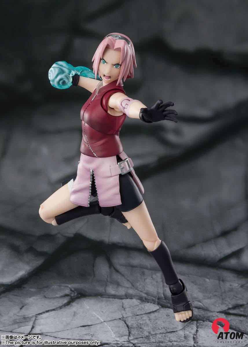 Figurine S.H. Figuarts - Naruto - Figurines Sakura Haruno -Inheritor of Tsunade's indominable will - (14 cm) . Bandai Tamashii Nations – Image 5