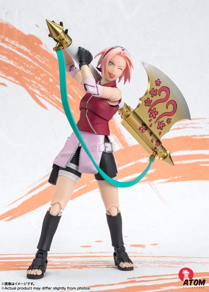 Figurine S.H. Figuarts - Naruto - Figurines Sakura Haruno Naruto OP99 Edition (14 cm) . Bandai Tamashii Nations – Image 2