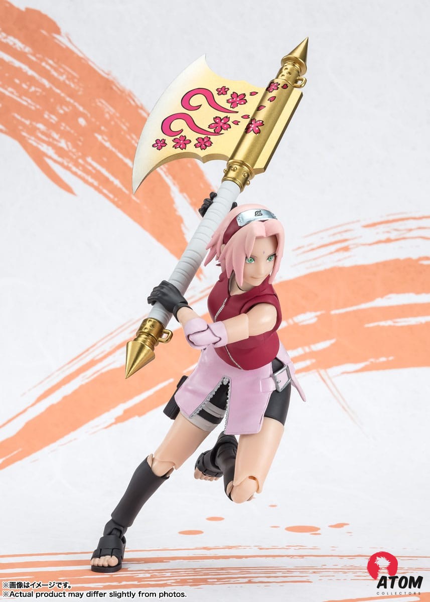 Figurine S.H. Figuarts - Naruto - Figurines Sakura Haruno Naruto OP99 Edition (14 cm) . Bandai Tamashii Nations – Image 3