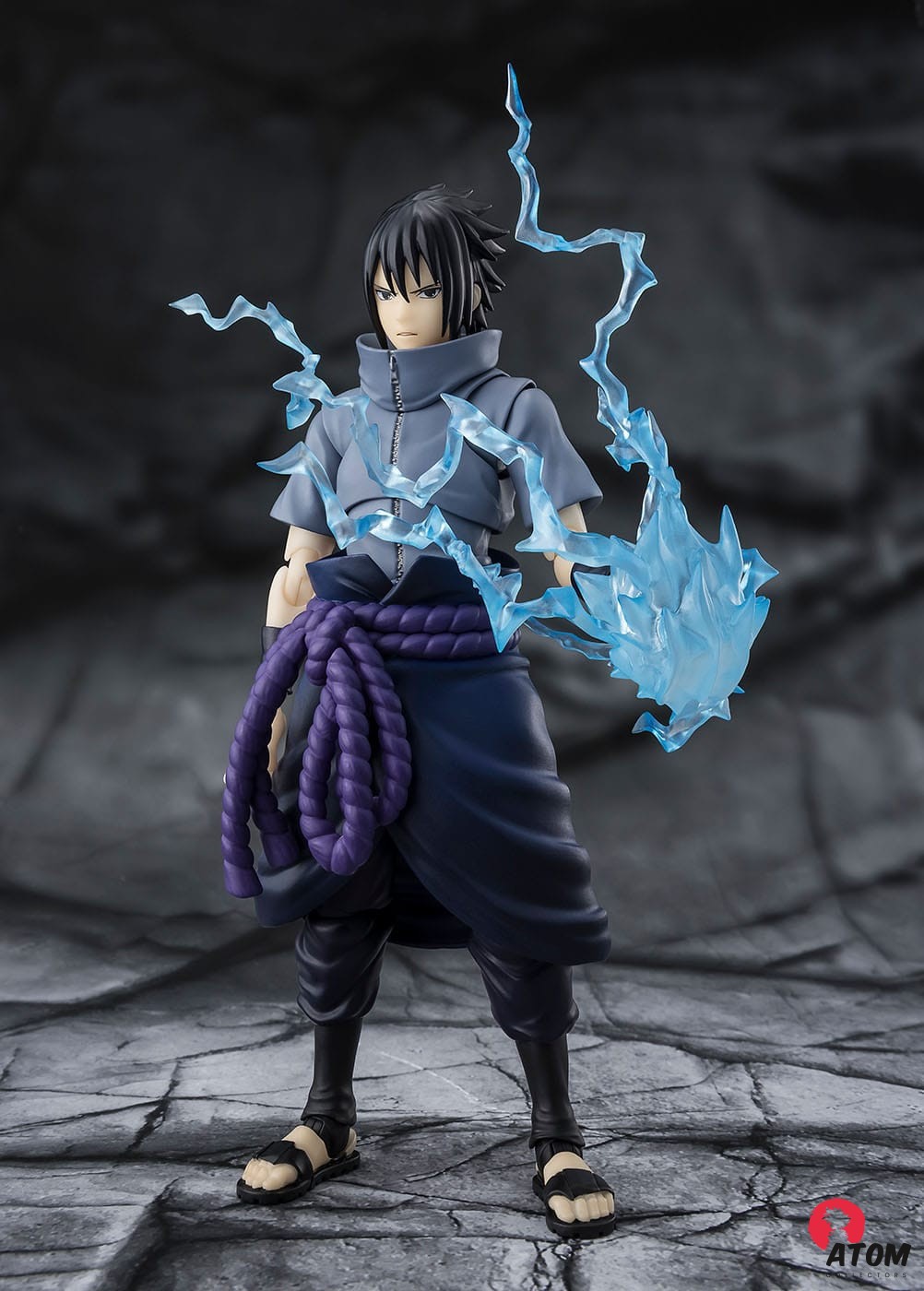 Figurine S.H. Figuarts - Naruto - Figurines Sasuke Uchiha Solitary Shinobi (15 cm) . Bandai Tamashii Nations – Image 4
