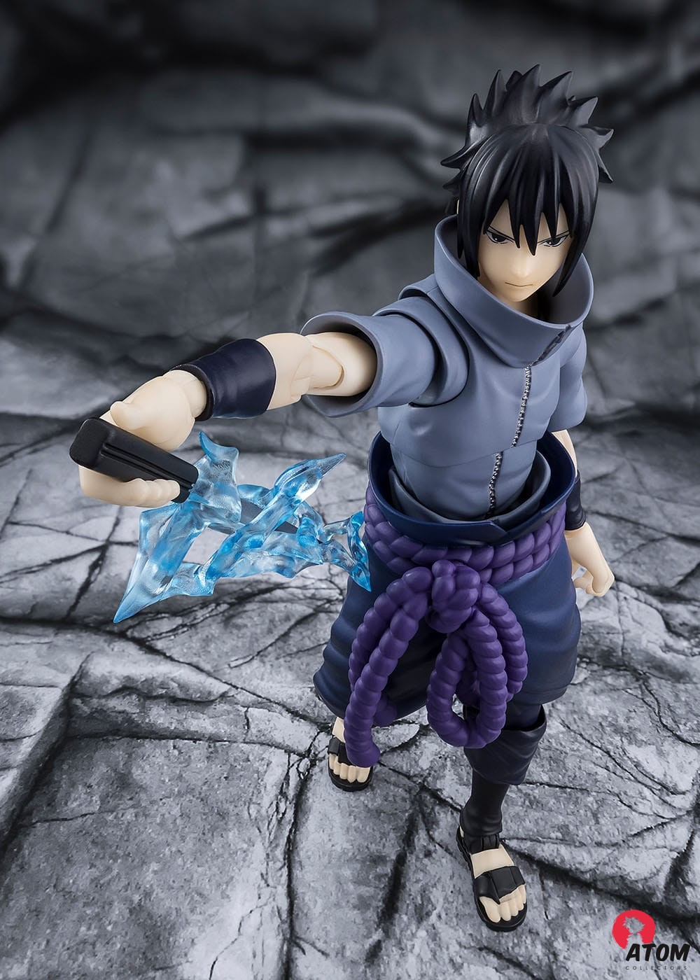 Figurine S.H. Figuarts - Naruto - Figurines Sasuke Uchiha Solitary Shinobi (15 cm) . Bandai Tamashii Nations – Image 5