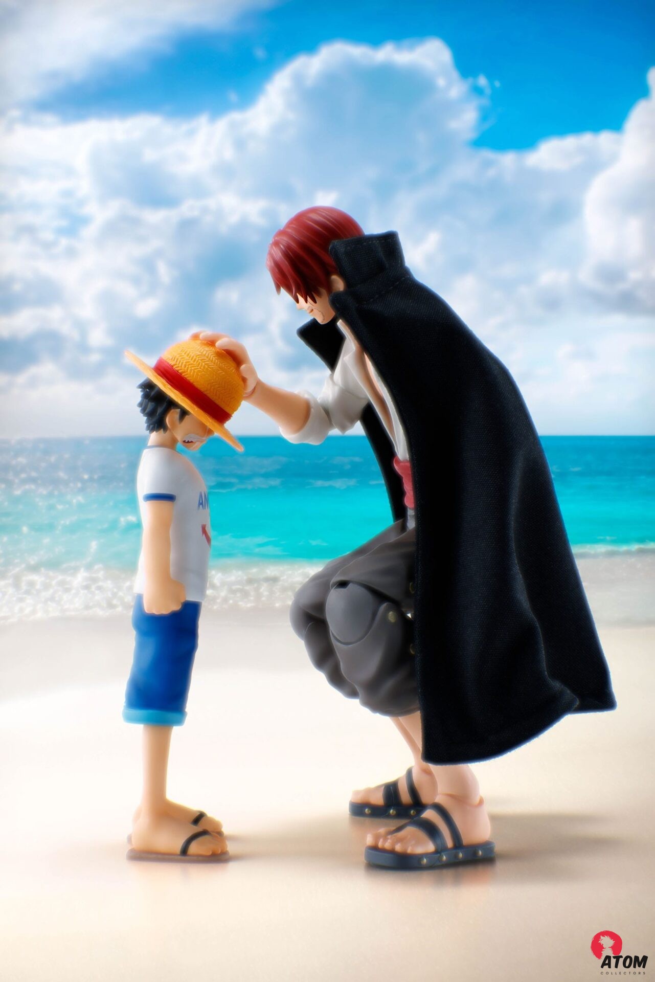 Figurine S.H. Figuarts - One Piece - Pack 2 Figurines Shanks & Monkey D. Luffy Childhood Ver. Bandai Tamashii Nations – Image 10
