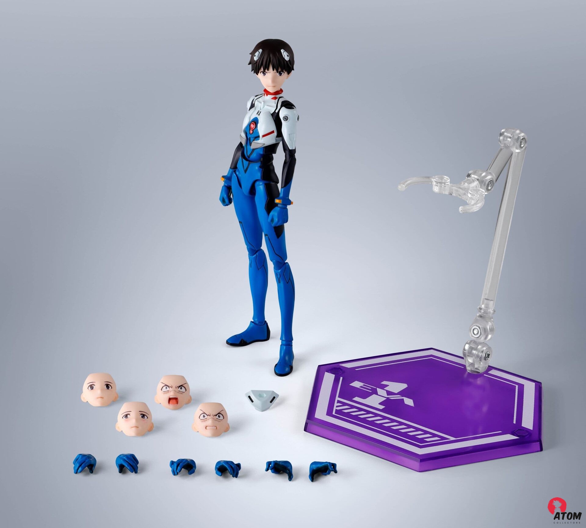 Figurine S.H. Figuarts Evangelion Shinji Ikari (14 cm.) Bandai Tamashii Nations – Image 5