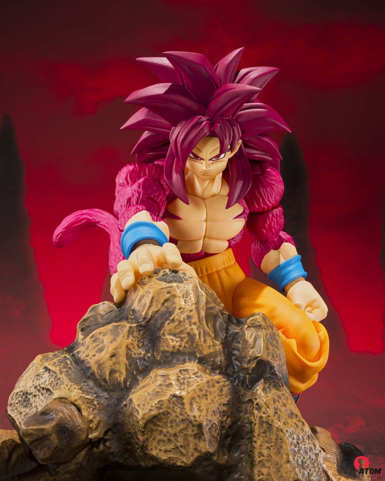 Figurine S.H. Figuarts -Dragon Ball - Super Saiyan 4 Son Goku Daima - (15cm). Bandai Tamashii Nations – Image 2