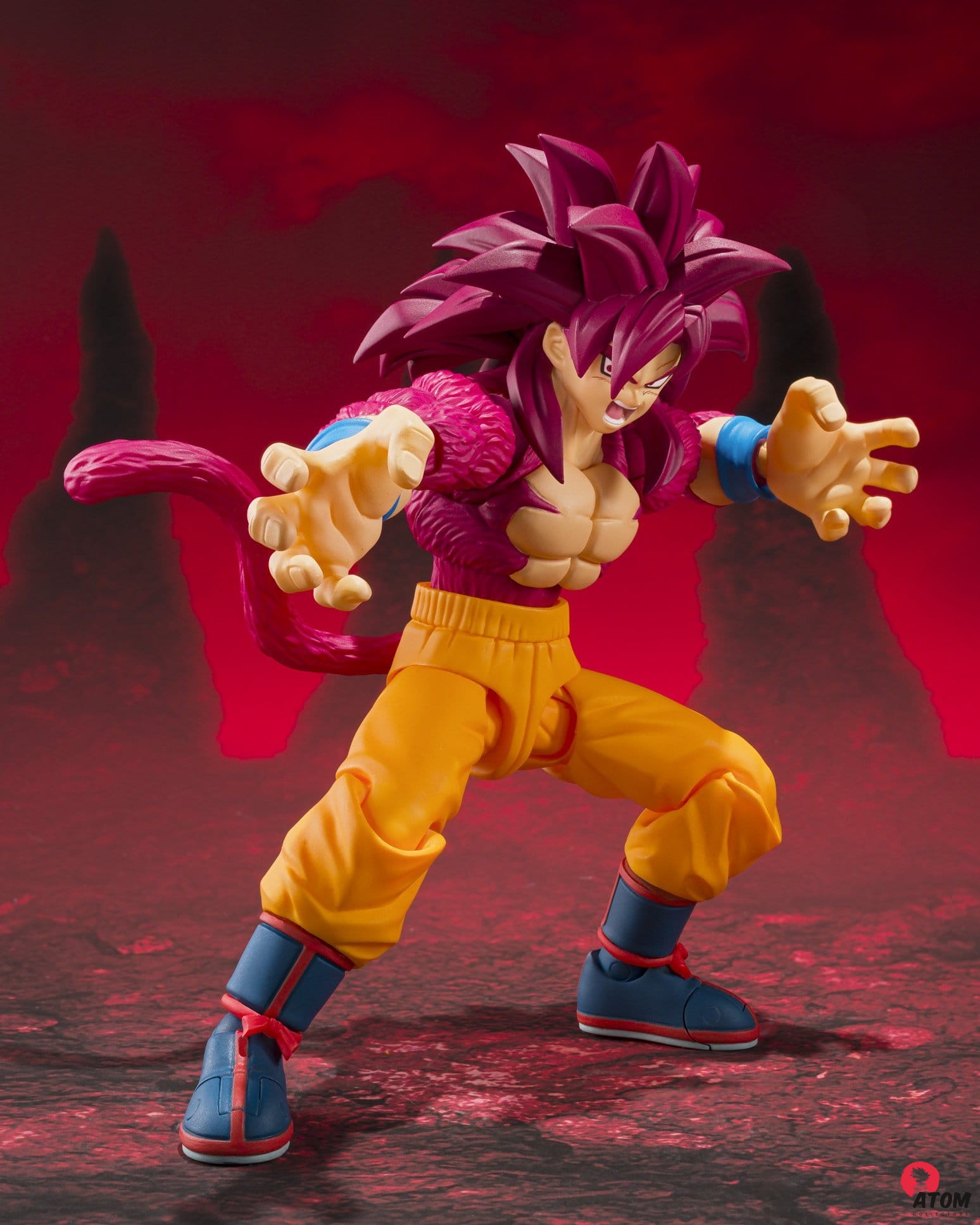Figurine S.H. Figuarts -Dragon Ball - Super Saiyan 4 Son Goku Daima - (15cm). Bandai Tamashii Nations – Image 3