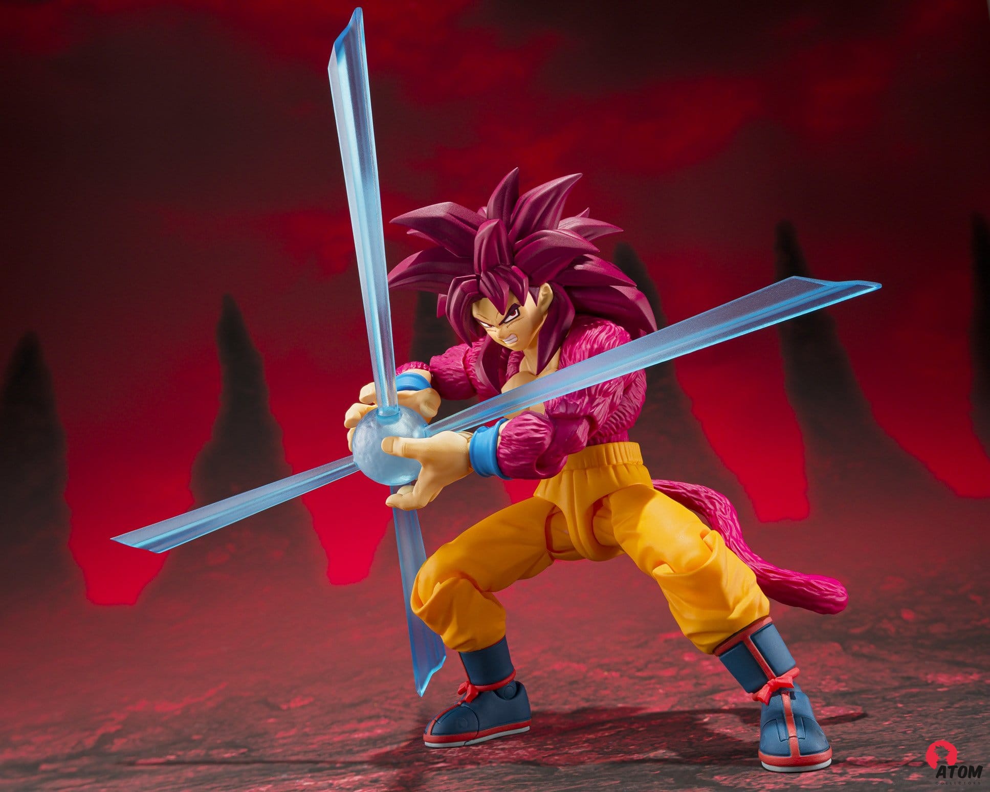 Figurine S.H. Figuarts -Dragon Ball - Super Saiyan 4 Son Goku Daima - (15cm). Bandai Tamashii Nations – Image 4