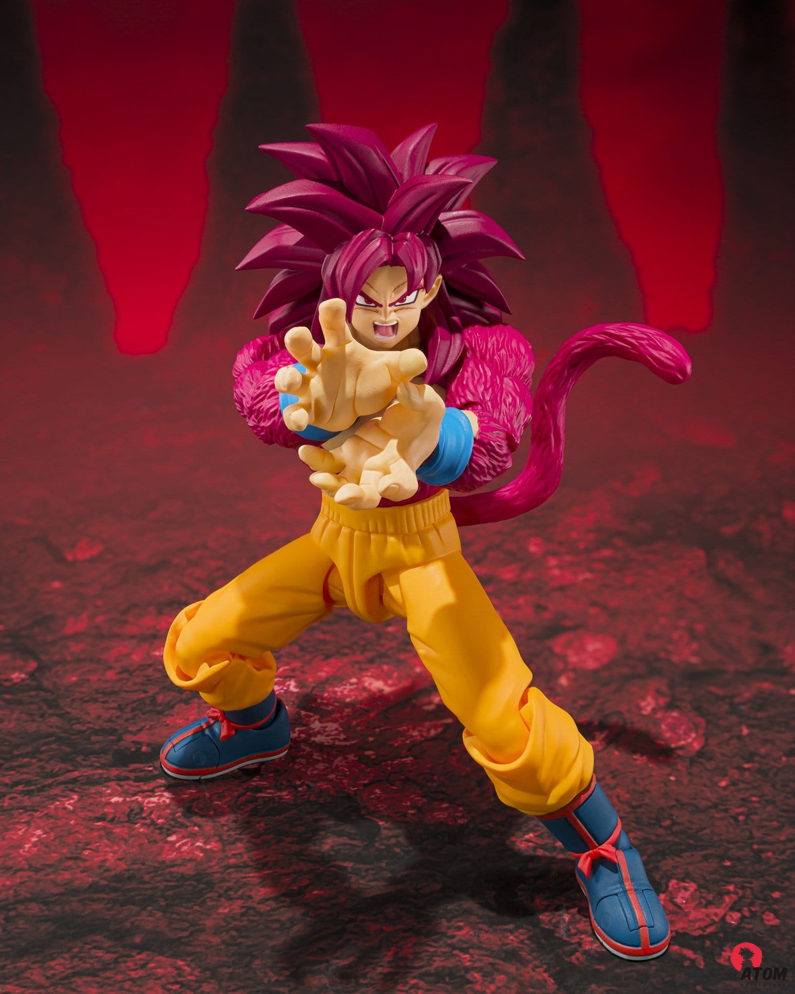 Figurine S.H. Figuarts -Dragon Ball - Super Saiyan 4 Son Goku Daima - (15cm). Bandai Tamashii Nations – Image 5