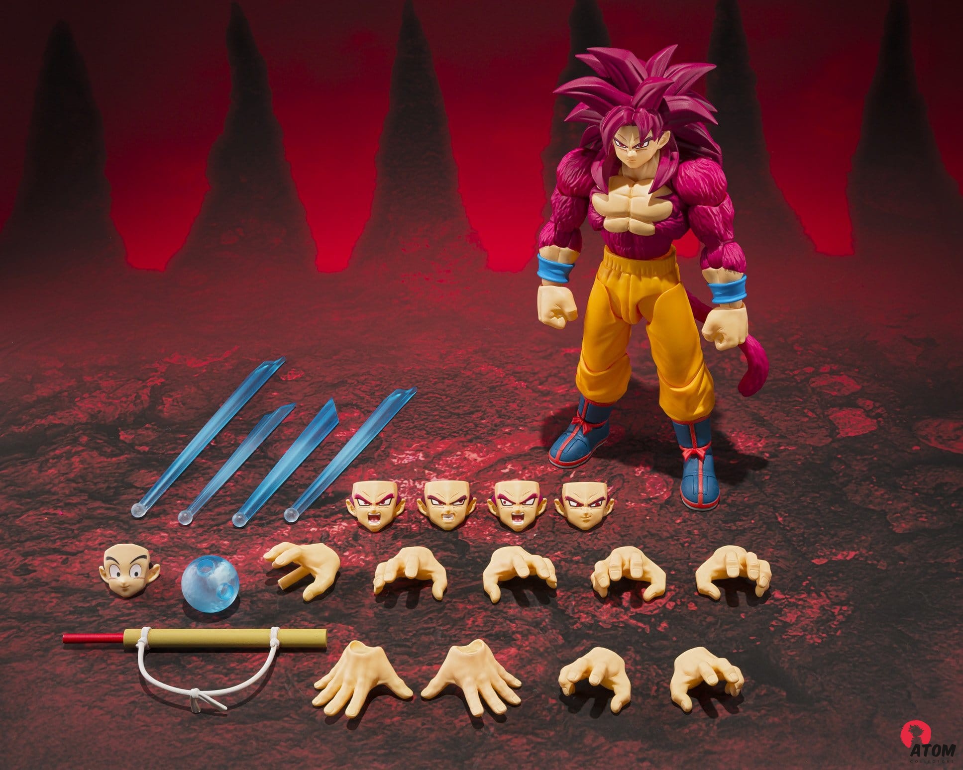 Figurine S.H. Figuarts -Dragon Ball - Super Saiyan 4 Son Goku Daima - (15cm). Bandai Tamashii Nations – Image 7