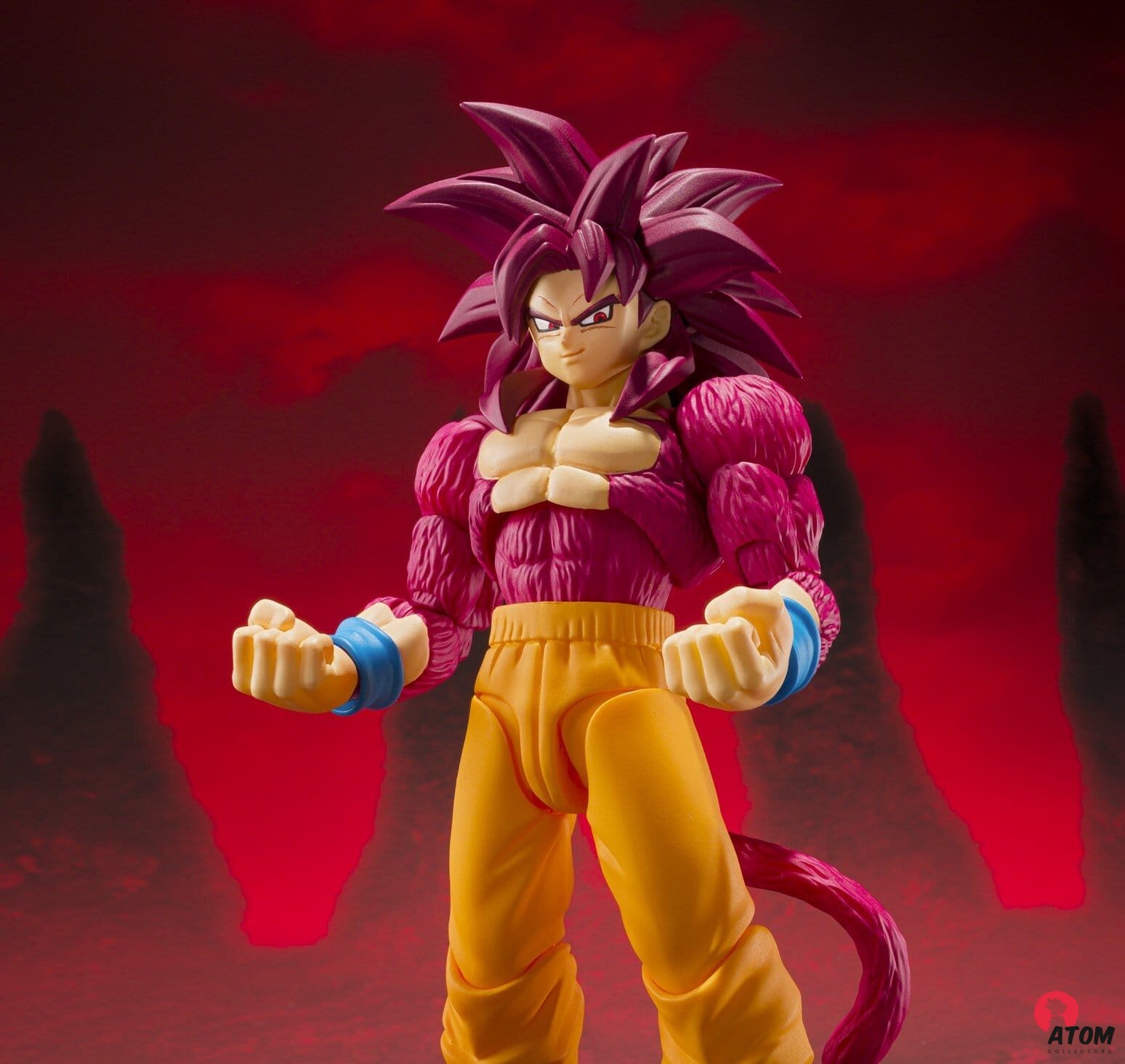 Figurine S.H. Figuarts -Dragon Ball - Super Saiyan 4 Son Goku Daima - (15cm). Bandai Tamashii Nations