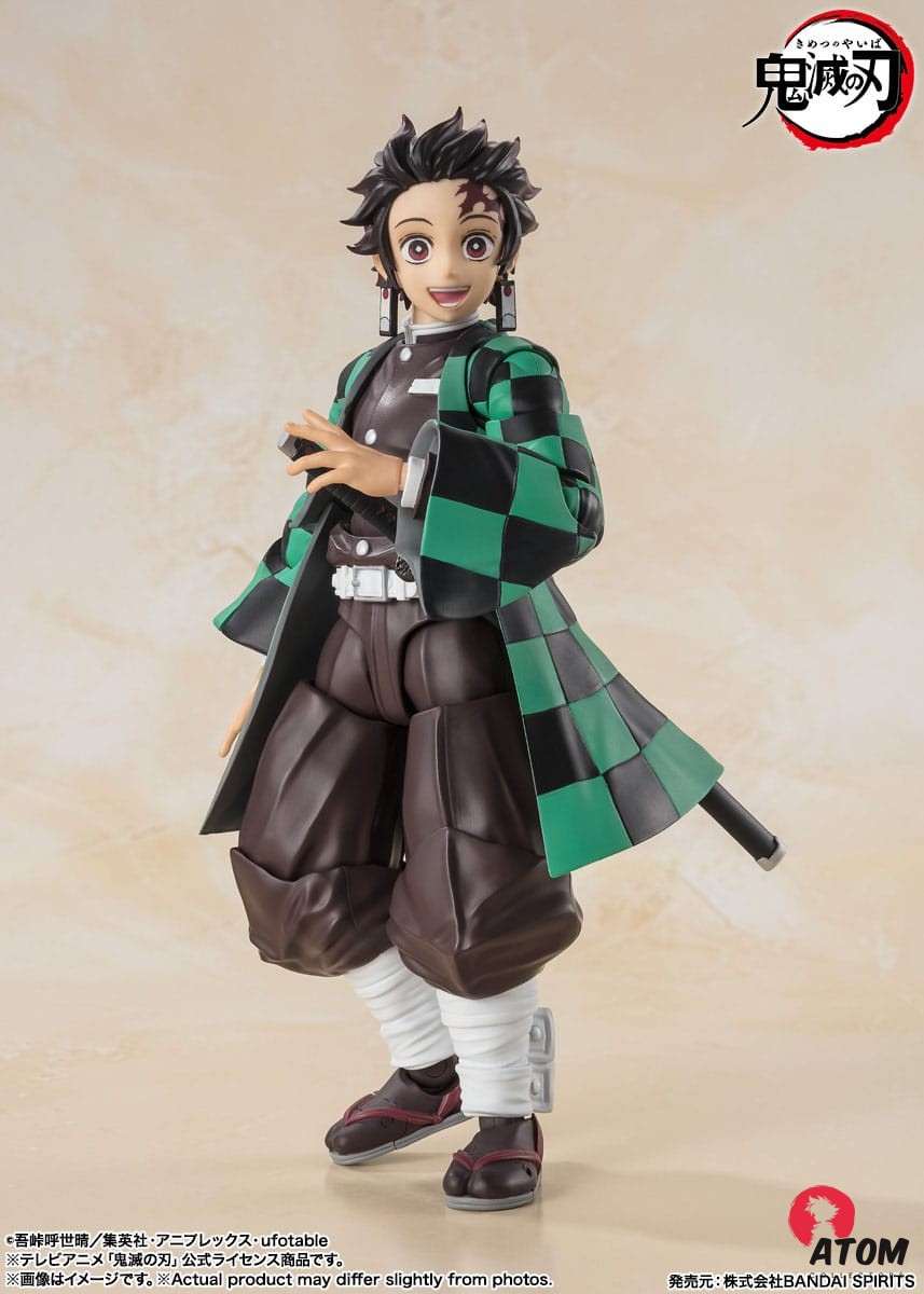 Figurine S.H. Figuarts - Demon Slayer- Figurine Tanjiro Kamado - (14 cm) . Bandai Tamashii Nations