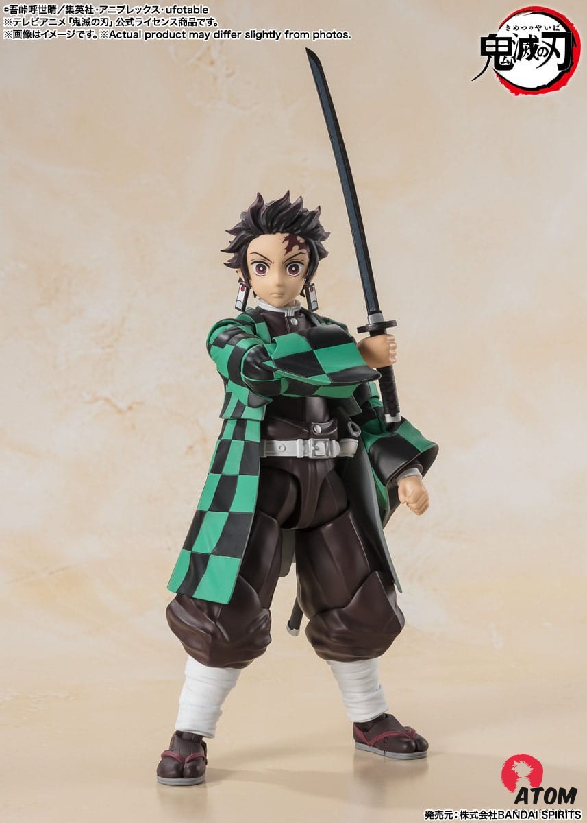 Figurine S.H. Figuarts - Demon Slayer- Figurine Tanjiro Kamado - (14 cm) . Bandai Tamashii Nations – Image 2