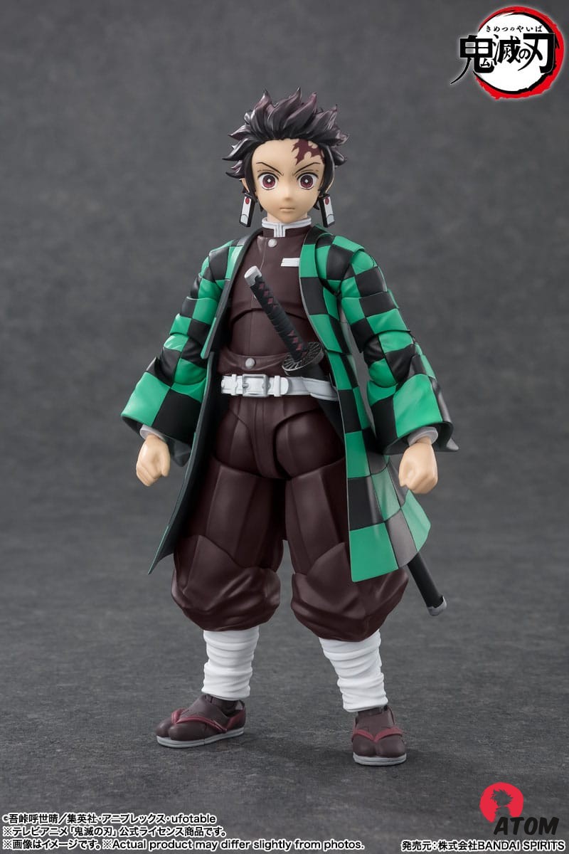 Figurine S.H. Figuarts - Demon Slayer- Figurine Tanjiro Kamado - (14 cm) . Bandai Tamashii Nations – Image 4