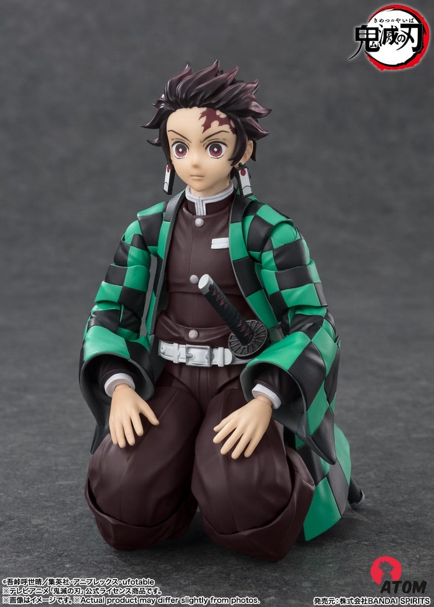 Figurine S.H. Figuarts - Demon Slayer- Figurine Tanjiro Kamado - (14 cm) . Bandai Tamashii Nations – Image 5