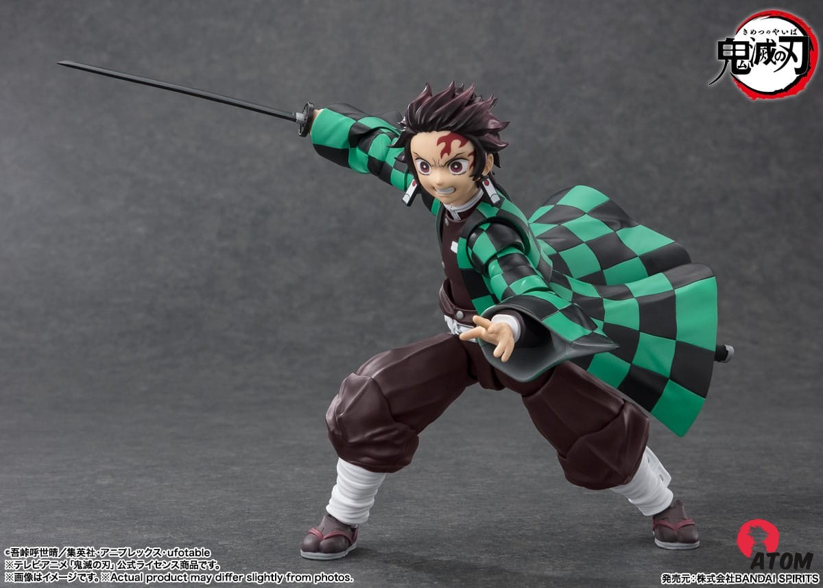 Figurine S.H. Figuarts - Demon Slayer- Figurine Tanjiro Kamado - (14 cm) . Bandai Tamashii Nations – Image 6