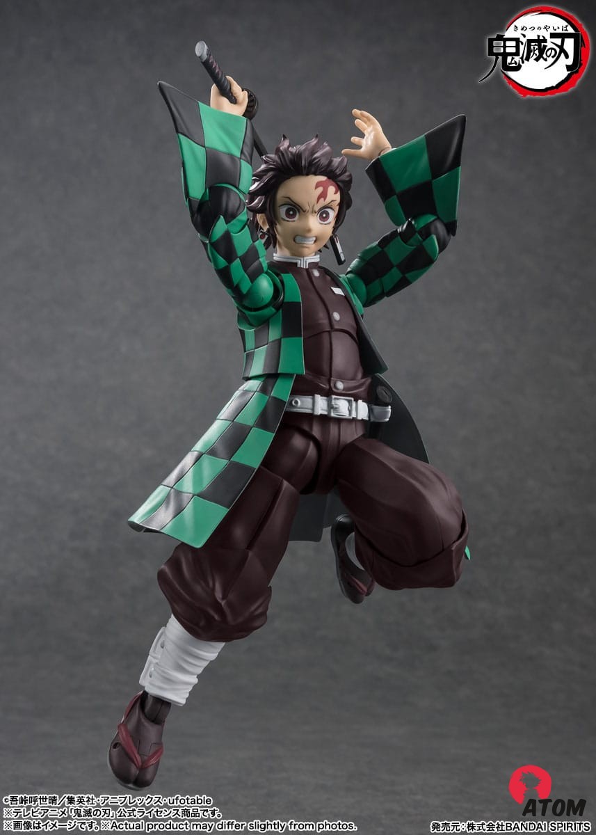 Figurine S.H. Figuarts - Demon Slayer- Figurine Tanjiro Kamado - (14 cm) . Bandai Tamashii Nations – Image 7