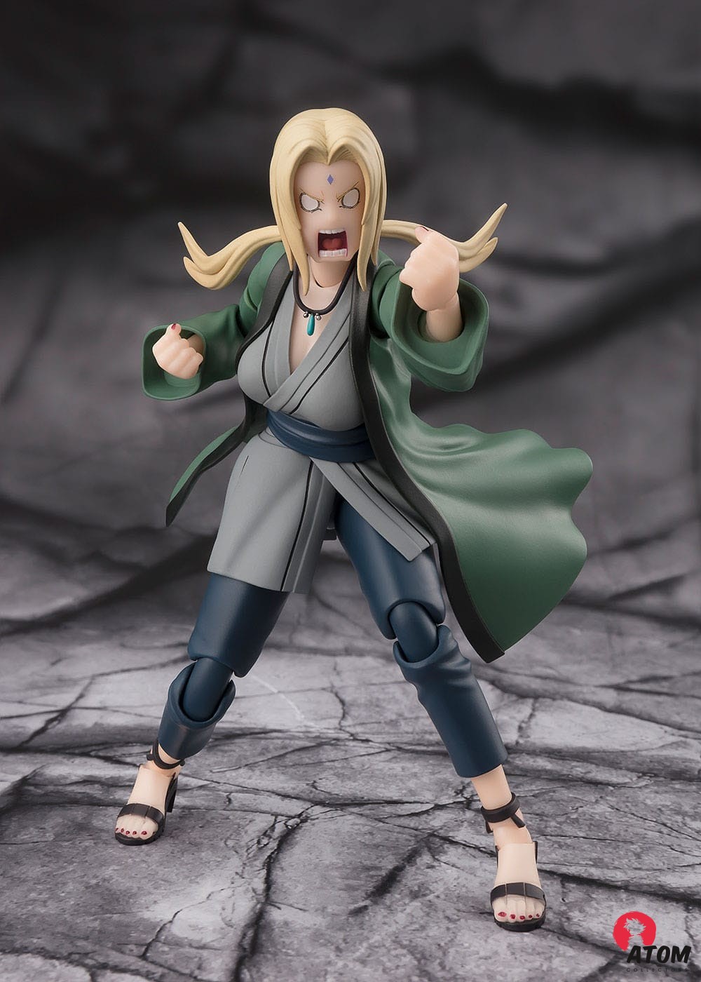 Figurine S.H. Figuarts - Naruto - Figurines Tsunade The legendary Medical Ninja - (14 cm) . Bandai Tamashii Nations – Image 5