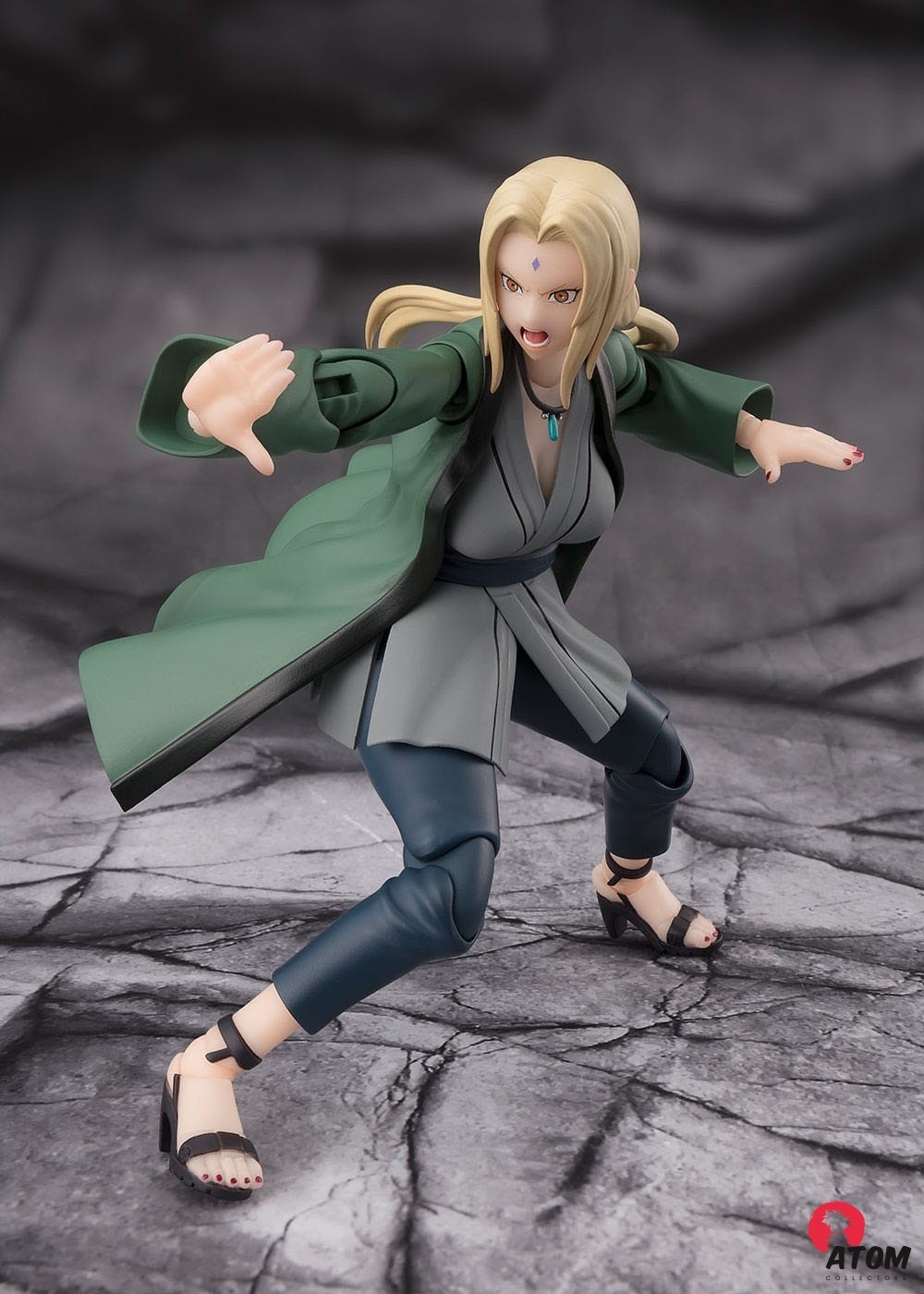 Figurine S.H. Figuarts - Naruto - Figurines Tsunade The legendary Medical Ninja - (14 cm) . Bandai Tamashii Nations – Image 2