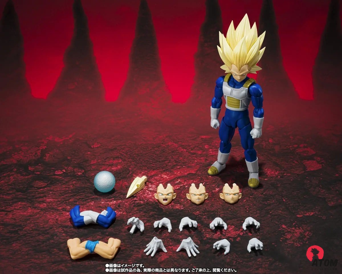 Figurine S.H. Figuarts -Dragon Ball - Figurine Super Saiyan 3 Vegeta Dragon Ball Daima - (15cm). Bandai Tamashii Nations – Image 2