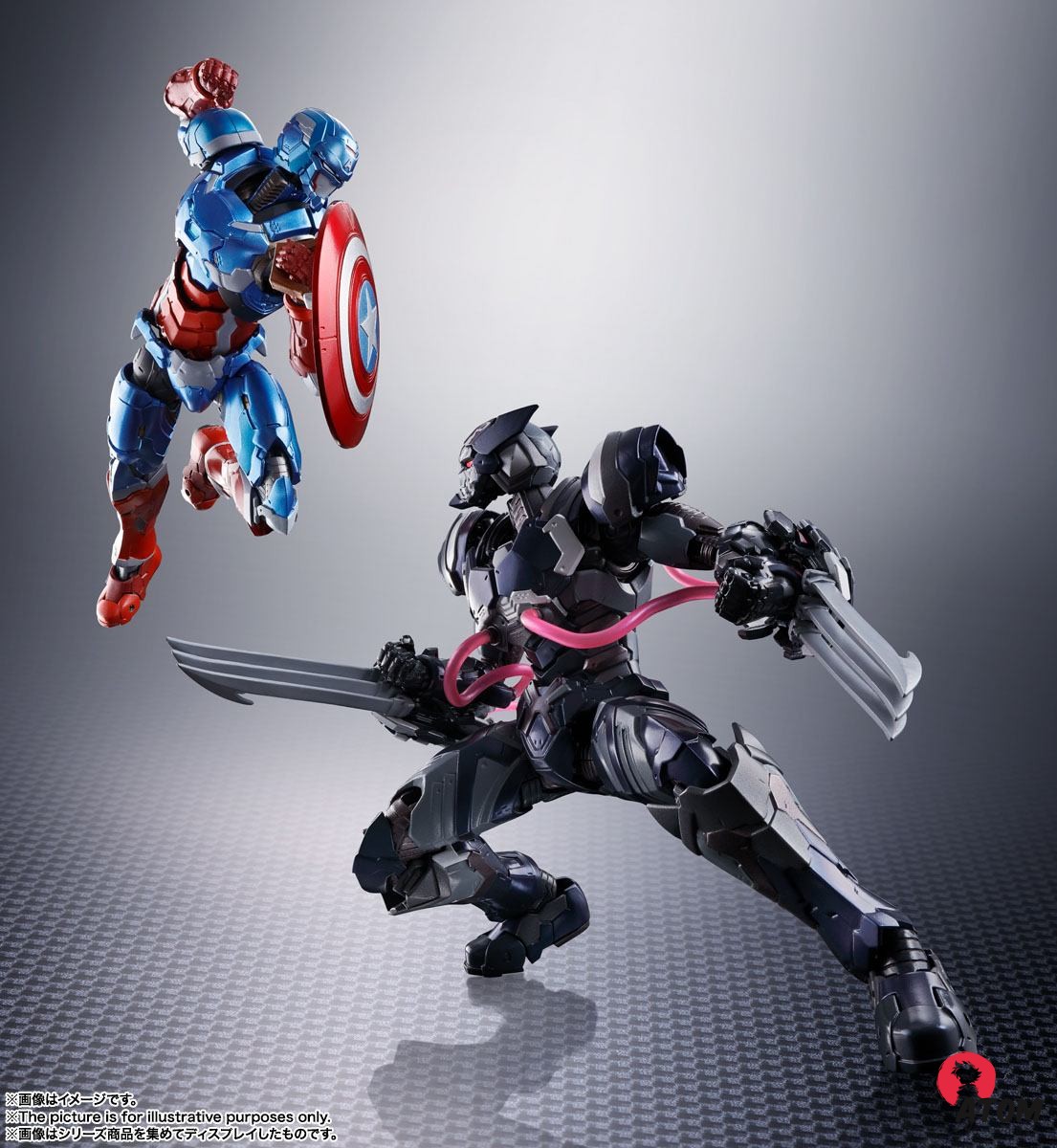 Figurine S.H. Figuarts - Marvel - Tech-On Avengers Venom Symbiote Wolverine 16 cm. Bandai Tamashii Nations – Image 5