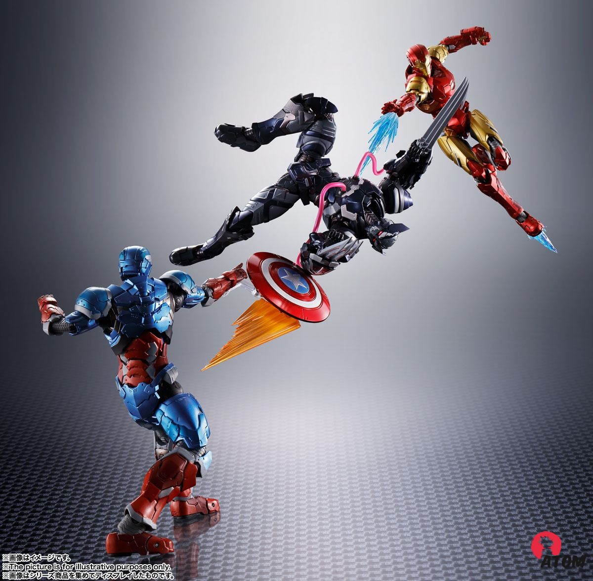 Figurine S.H. Figuarts - Marvel - Tech-On Avengers Venom Symbiote Wolverine 16 cm. Bandai Tamashii Nations – Image 4